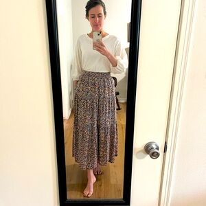 Old Navy Tiered Floral Maxi Skirt